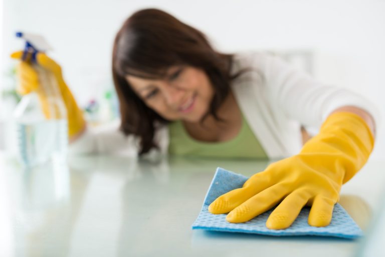 Cleaning surface